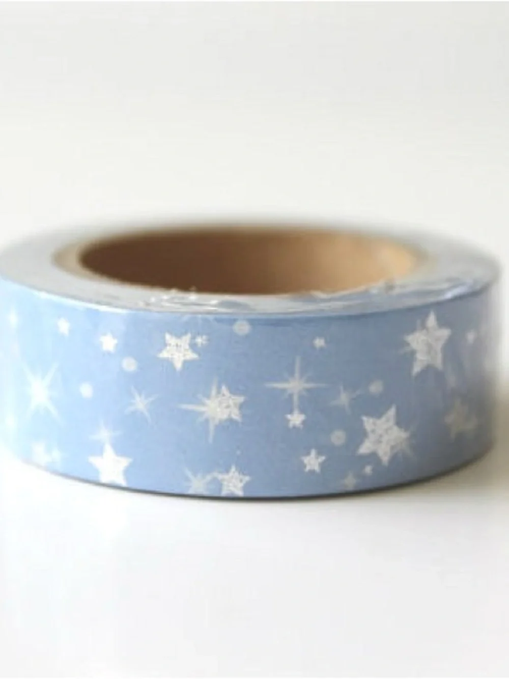 Light Blue Star Pattern Decorative Washi Tape by
